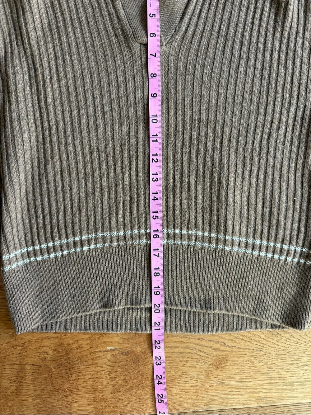rag & bone Ribbed Monti Polo Sweater in Brown Size M